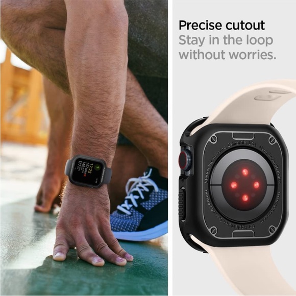 Spigen Rugged Armor Protector Designed for Apple Watch Case Series 40mm/41mm - Picture 5 of 7